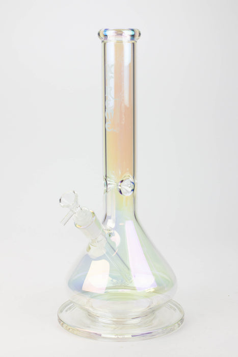 16" XTREME / 7 mm / wide base Electroplated glass Bong [XTR5007]-Colorful - One Wholesale