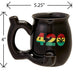 420 Mug - Black Mug with Rasta Colors Mug Pipe Roast and Toast Gifts