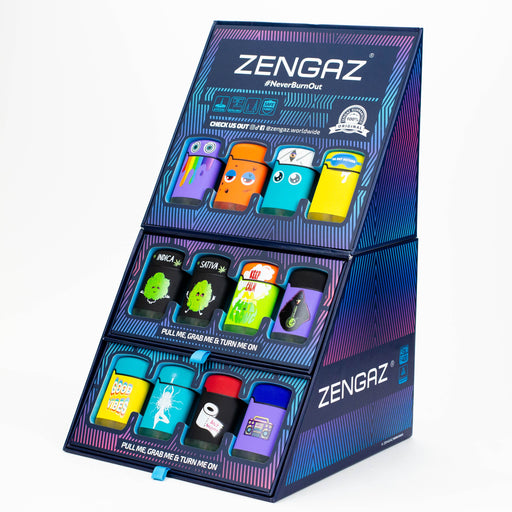 ZENGAZ® Mega Jet flame Torch lighter Display of 48 Lighters ONE