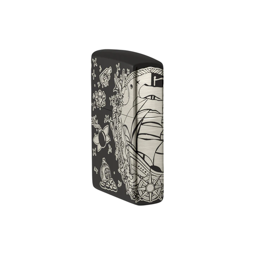 Zippo 48398 Pirates Treasure / Tattoo Theme Design Zippo Lighter ONE