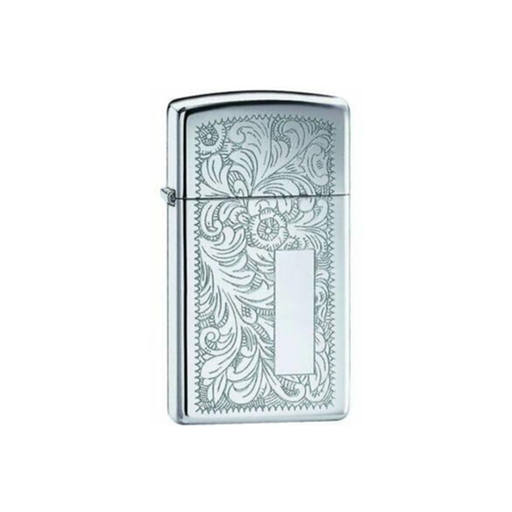 Zippo 1652 Slim® Chrome Venetian® Zippo Lighter ONE