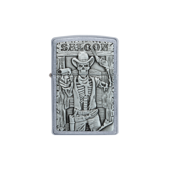 Zippo 49298 Saloon Skull Emblem Design